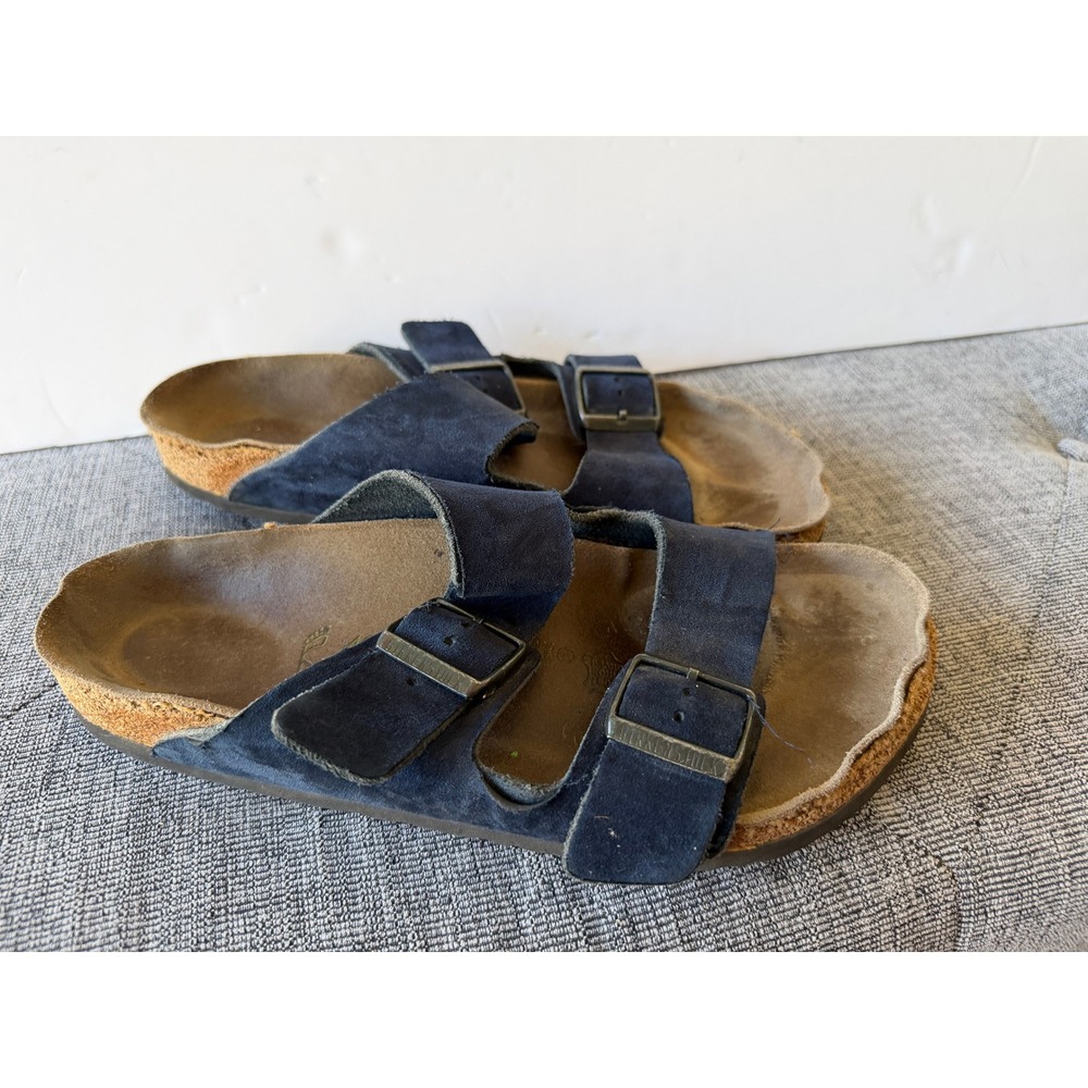 Birkenstock Arizona Suede Leather Sandals Navy Blue EU 40 US W 9 M 7 Regular